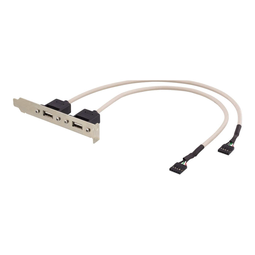 Produktbild för DELTACO - USB-panel - 5 stifts USB 2.0-rubrik till USB - 30 cm