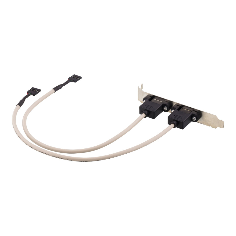 Produktbild för DELTACO - USB-panel - 5 stifts USB 2.0-rubrik till USB - 30 cm
