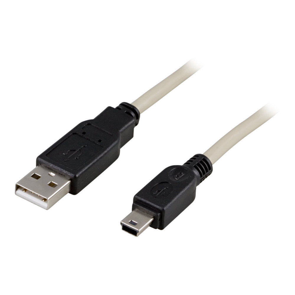 Produktbild för DELTACO - USB-kabel - USB till mini-USB typ B - 1 m