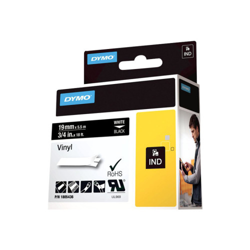 Newell Rubbermaid DYMO Rhino Coloured Vinyl - tejp - 1 kassett(er) - Roll (1.9 cm x 5.5 m)