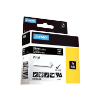Produktbild för DYMO Rhino Coloured Vinyl - tejp - 1 kassett(er) - Roll (1.9 cm x 5.5 m)