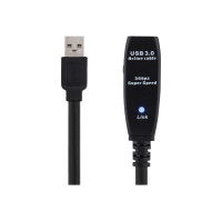 Produktbild för DELTACO USB3-1002 - USB-förlängningskabel - USB typ A till USB typ A - 5 m