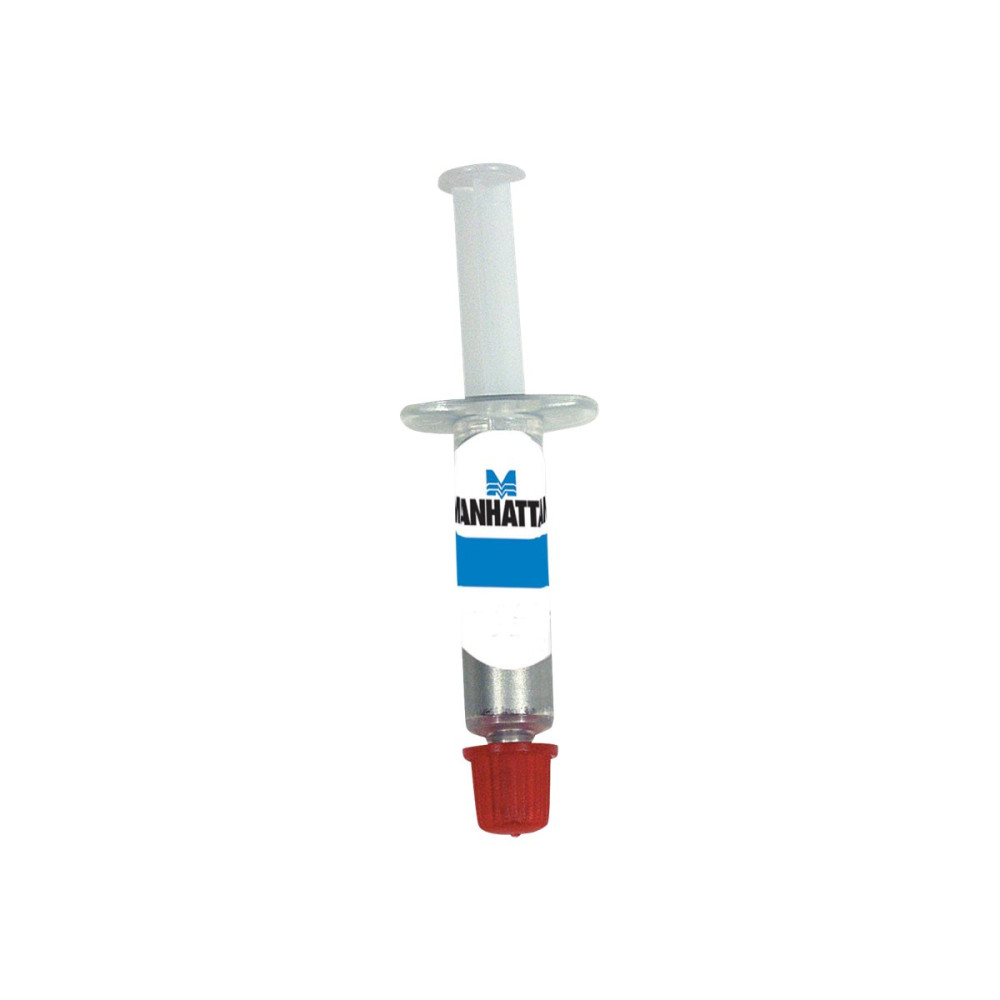 Produktbild för Manhattan CPU Thermal Paste Grease,1.5g, Heat sink compound, Syringe, Three Year Warranty, Blister - termisk pasta