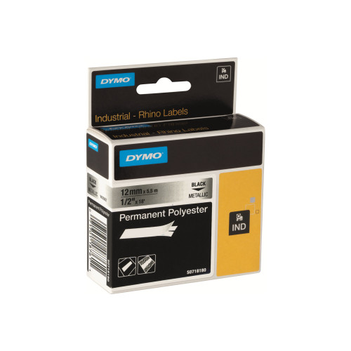 Newell Rubbermaid DYMO RhinoPRO Permanent Polyester - tejp - 1 kassett(er) - Roll (1.9 cm x 5.5 m)