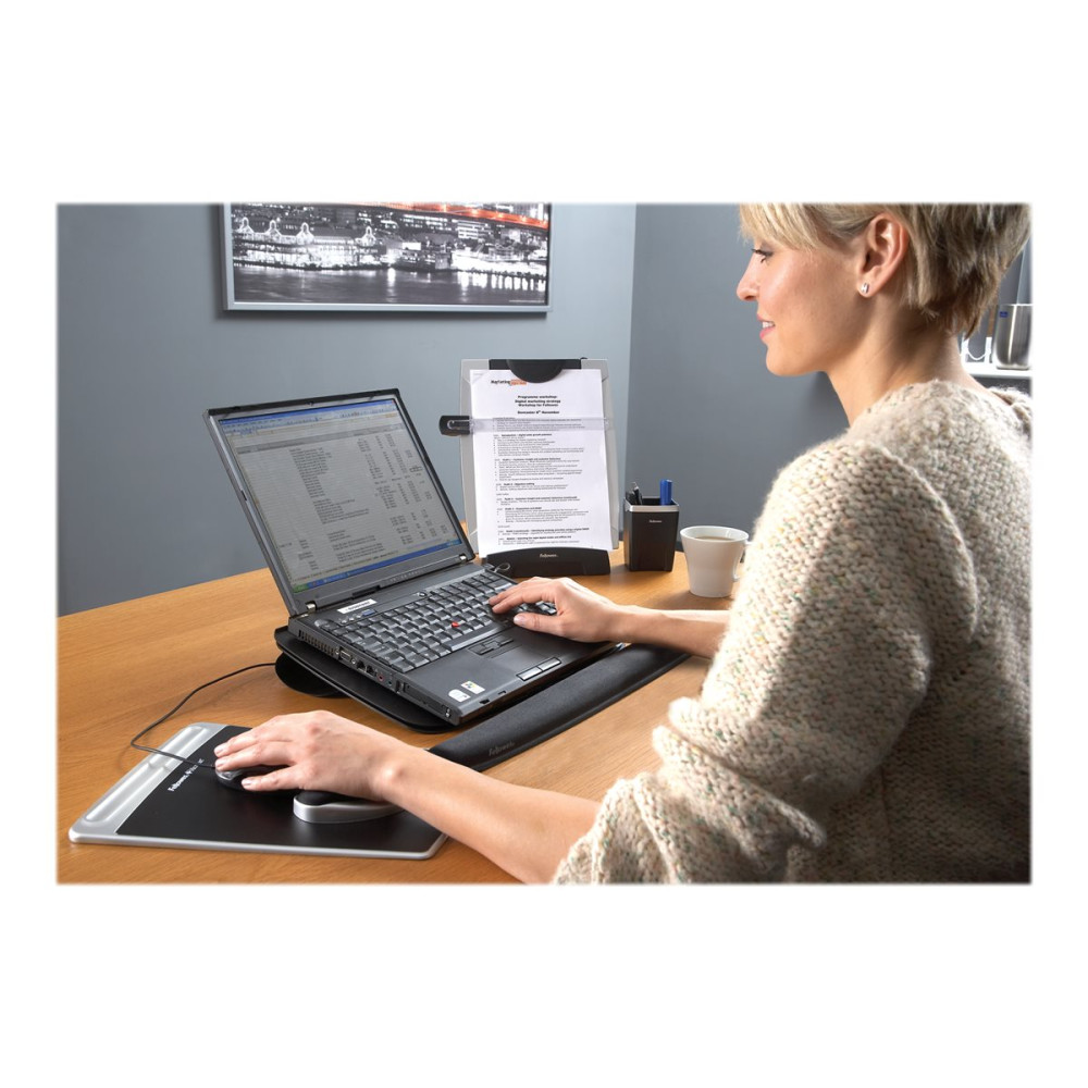 Produktbild för Fellowes Office Suites Desktop Copyholder with Memo Board - hållare för kopior
