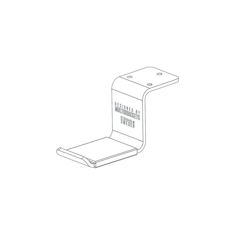 Produktbild för Multibrackets M Headset Holder monteringssats - för hörlurar/headset - svart