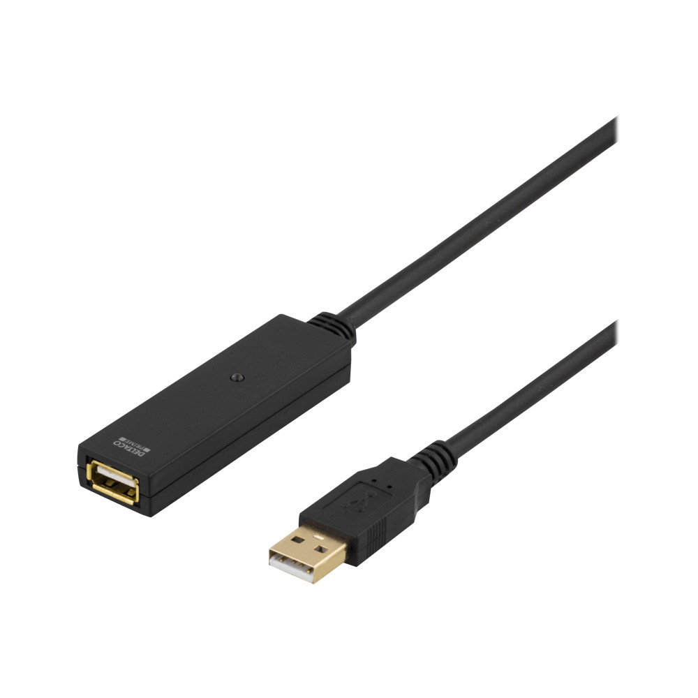 Produktbild för DELTACO USB2-EX7M - USB-förlängningskabel - USB till USB - 7 m