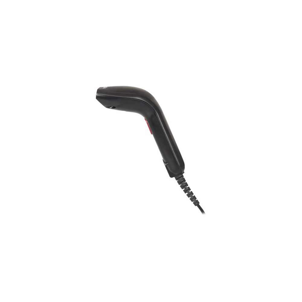 Produktbild för Manhattan Contact CCD Handheld Barcode Scanner, USB, 60mm Scan Width, Cable 152cm, Max Ambient Light 5,000 lux (sunlight), Black, Three Year Warranty, Box - streckkodsskanner