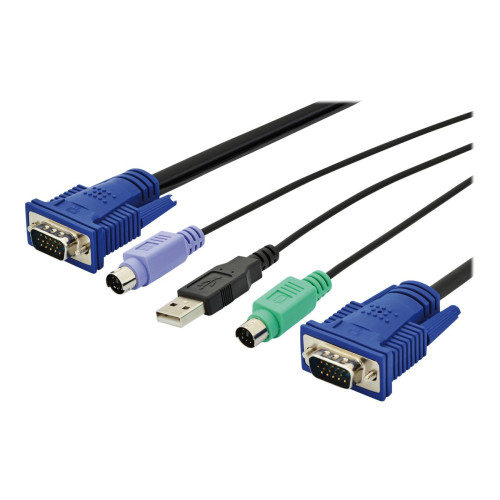 Digitus DIGITUS - tangentbords-/video-/mus-/USB-kabel - 3 m