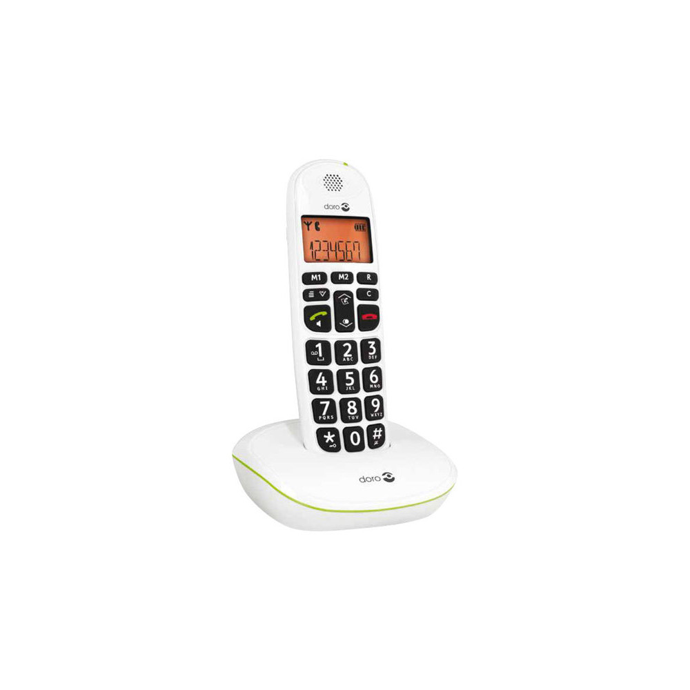 Produktbild för DORO PhoneEasy 100w - trådlös telefon med nummerpresentation