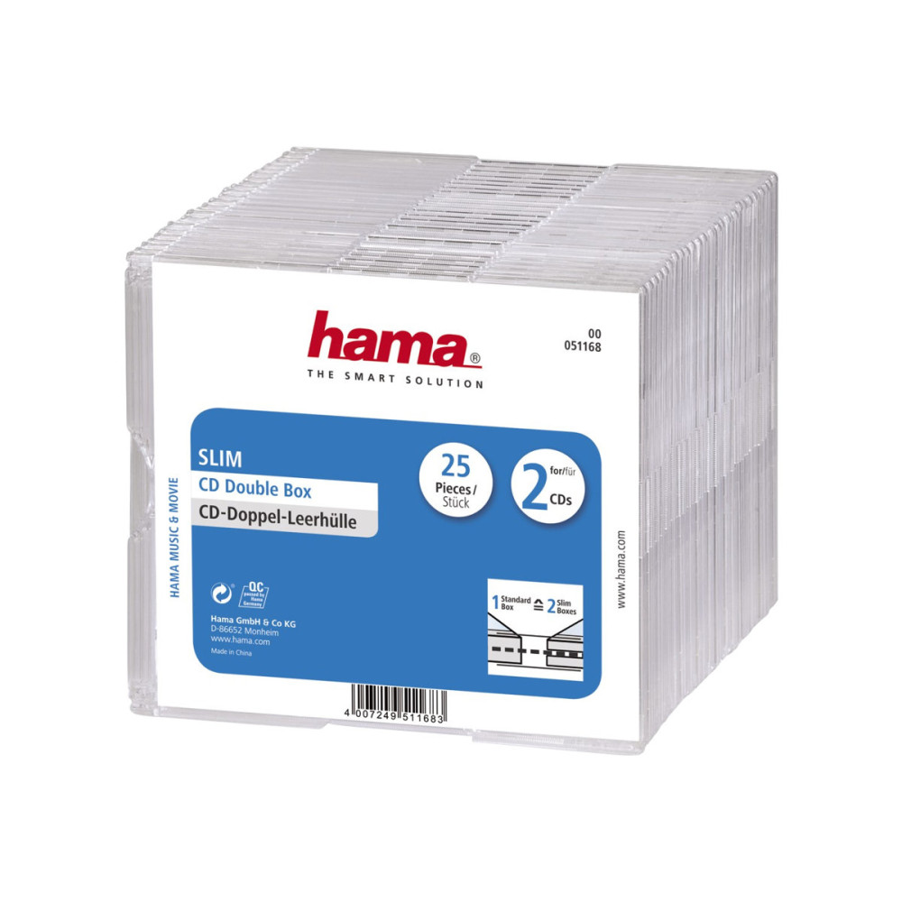 Produktbild för Hama tunt fodral för arkiverings-CD