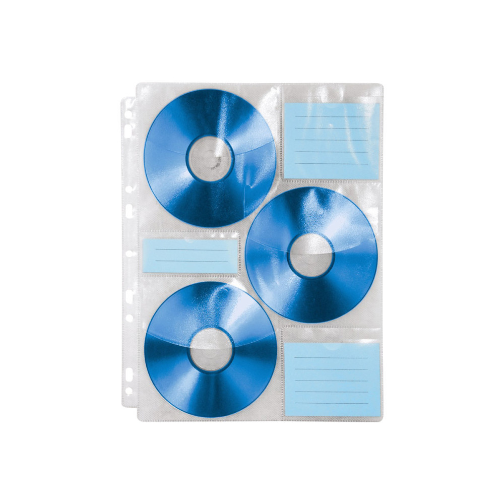 Produktbild för Hama CD-ROM Index Sleeves - blad för CD-pärm