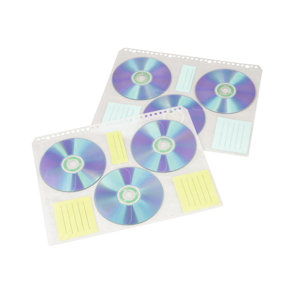 Produktbild för Hama CD-ROM Index Sleeves - blad för CD-pärm