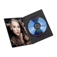 Produktbild för Hama DVD Slim Box slimmat förvaringsetui för DVD