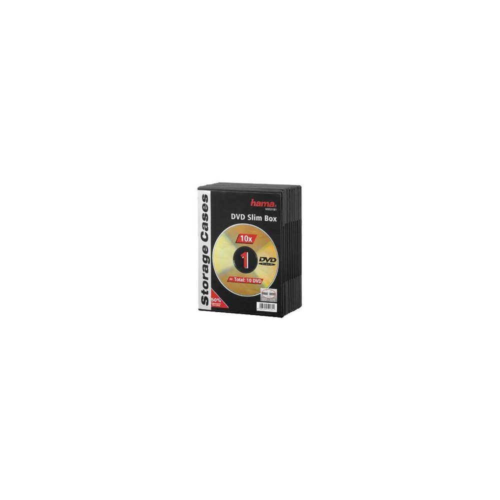 Produktbild för Hama slimmat förvaringsetui för DVD