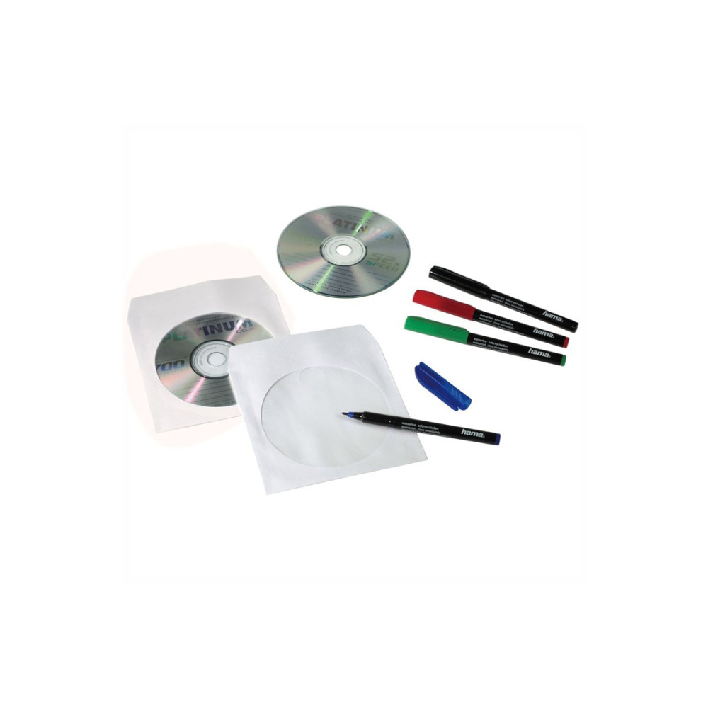 Produktbild för Hama CD-ROM Paper Sleeves - CD-fodral