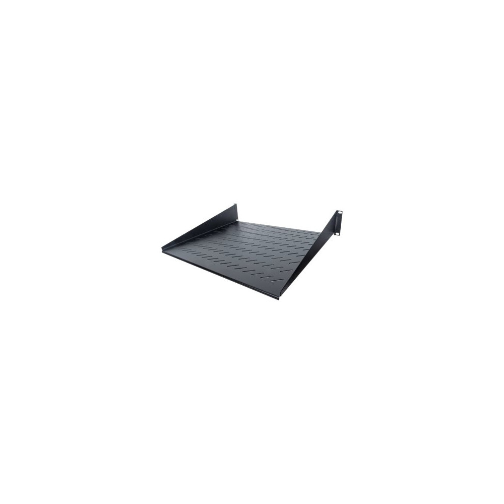 Produktbild för Intellinet 19" Cantilever Shelf, 2U, 2-Point Front Mount, 400mm Depth, Vented, Max 25kg, Black, Three Year Warranty - hylla för rack - 2U
