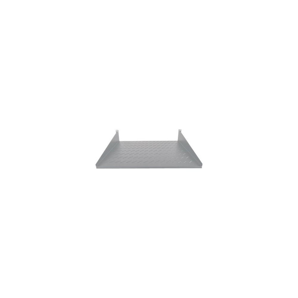 Produktbild för Intellinet 19" Cantilever Shelf, 2U, 2-Point Front Mount, 400mm Depth, Vented, Max 25kg, Grey, Three Year Warranty - hylla för rack - 2U
