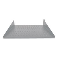 Produktbild för Intellinet 19" Cantilever Shelf, 2U, 2-Point Front Mount, 400mm Depth, Vented, Max 25kg, Grey, Three Year Warranty - hylla för rack - 2U