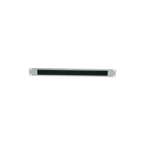 intellinet Intellinet 19" Cable Entry Panel, 1U, with Brush Insert, Black - kabelingångspanel med borste, för rack - 1U