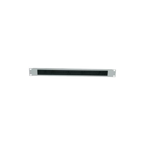 intellinet Intellinet 19" Cable Entry Panel, 1U, with Brush Insert, Grey - kabelingångspanel med borste, för rack - 1U