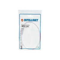 Produktbild för Intellinet Network Patch Cable, Cat6, 0.5m, White, Copper, S/FTP, LSOH / LSZH, PVC, RJ45, Gold Plated Contacts, Snagless, Booted, Lifetime Warranty, Polybag - patch-kabel - 50 cm - vit
