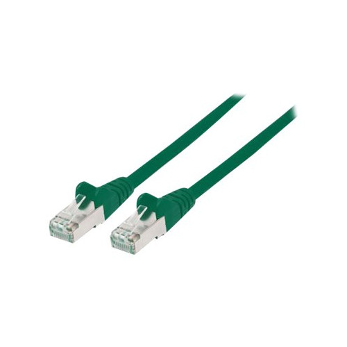 intellinet Network Patch Cable, Cat6, 1m, Green, Copper, S/FTP, LSOH / LSZH, PVC, RJ45, Gold Plated Contacts, Snagless, Booted, Lifetime Warranty,