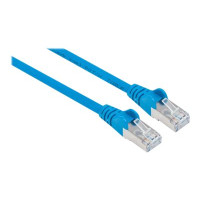 Produktbild för Intellinet Network Patch Cable, Cat6, 5m, Blue, Copper, S/FTP, LSOH / LSZH, PVC, RJ45, Gold Plated Contacts, Snagless, Booted, Lifetime Warranty, Polybag - patch-kabel - 5 m - blå