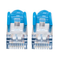 Produktbild för Intellinet Network Patch Cable, Cat6, 5m, Blue, Copper, S/FTP, LSOH / LSZH, PVC, RJ45, Gold Plated Contacts, Snagless, Booted, Lifetime Warranty, Polybag - patch-kabel - 5 m - blå