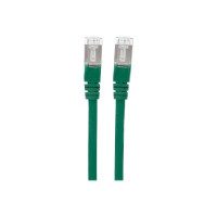 Produktbild för Intellinet Network Patch Cable, Cat6, 5m, Green, Copper, S/FTP, LSOH / LSZH, PVC, RJ45, Gold Plated Contacts, Snagless, Booted, Lifetime Warranty, Polybag - nätverkskabel - 5 m - grön