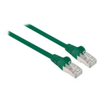 Produktbild för Intellinet Network Patch Cable, Cat6, 5m, Green, Copper, S/FTP, LSOH / LSZH, PVC, RJ45, Gold Plated Contacts, Snagless, Booted, Lifetime Warranty, Polybag - nätverkskabel - 5 m - grön