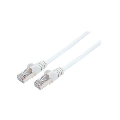 intellinet Intellinet Network Patch Cable, Cat6, 3m, White, Copper, S/FTP, LSOH / LSZH, PVC, RJ45, Gold Plated Contacts, Snagless, Booted, Lifetime Warranty, Polybag - nätverkskabel - 3 m - vit
