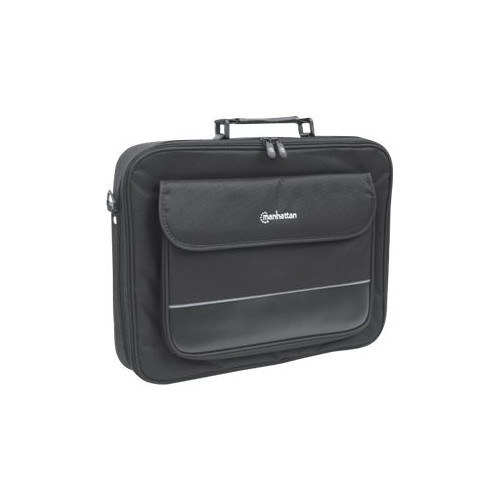 Manhattan Manhattan Empire Laptop Bag 17.3", Clamshell design, Accessories Pocket, Shoulder Strap (removable), Notebook Case, Black, Three Year Warranty - notebook-väska