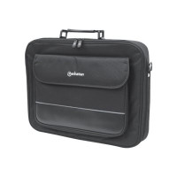 Produktbild för Manhattan Empire Laptop Bag 17.3", Clamshell design, Accessories Pocket, Shoulder Strap (removable), Notebook Case, Black, Three Year Warranty - notebook-väska