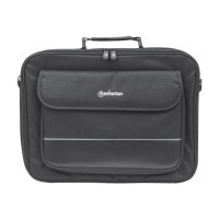 Produktbild för Manhattan Empire Laptop Bag 17.3", Clamshell design, Accessories Pocket, Shoulder Strap (removable), Notebook Case, Black, Three Year Warranty - notebook-väska