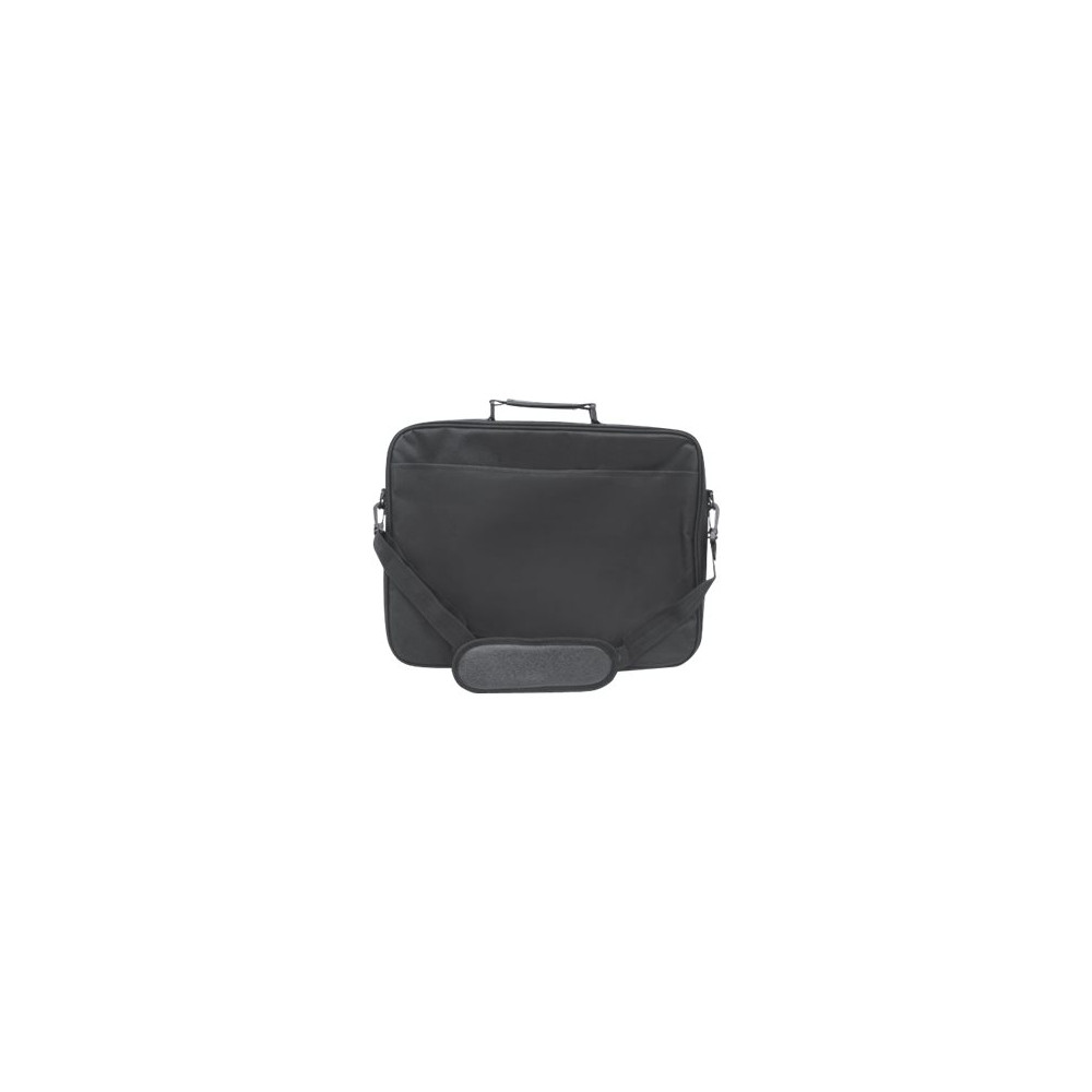 Produktbild för Manhattan Empire Laptop Bag 17.3", Clamshell design, Accessories Pocket, Shoulder Strap (removable), Notebook Case, Black, Three Year Warranty - notebook-väska
