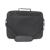 Produktbild för Manhattan Empire Laptop Bag 17.3", Clamshell design, Accessories Pocket, Shoulder Strap (removable), Notebook Case, Black, Three Year Warranty - notebook-väska