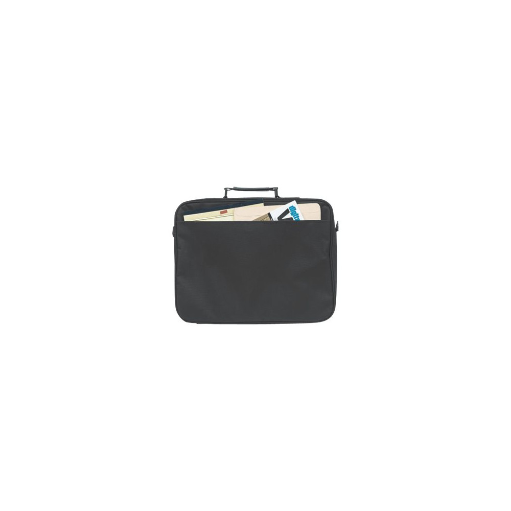 Produktbild för Manhattan Empire Laptop Bag 17.3", Clamshell design, Accessories Pocket, Shoulder Strap (removable), Notebook Case, Black, Three Year Warranty - notebook-väska