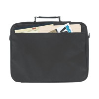 Produktbild för Manhattan Empire Laptop Bag 17.3", Clamshell design, Accessories Pocket, Shoulder Strap (removable), Notebook Case, Black, Three Year Warranty - notebook-väska