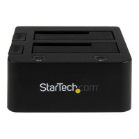Produktbild för StarTech.com Dual-Bay USB 3.0 to SATA and IDE Hard Drive Docking Station, USB Hard Drive Dock, External 2.53.5 SATA III and IDE (40 pin) SSDHDD Docking Station, Hot-Swap Hard Drive Bays - Top-Loading - kontrollerkort - ATA / SATA 6Gb/s - USB 3.0
