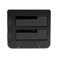 Produktbild för StarTech.com Dual-Bay USB 3.0 to SATA and IDE Hard Drive Docking Station, USB Hard Drive Dock, External 2.53.5 SATA III and IDE (40 pin) SSDHDD Docking Station, Hot-Swap Hard Drive Bays - Top-Loading - kontrollerkort - ATA / SATA 6Gb/s - USB 3.0