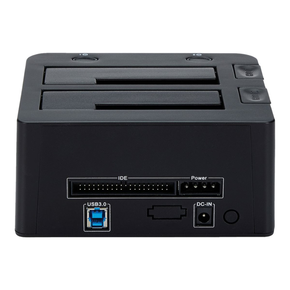 Produktbild för StarTech.com Dual-Bay USB 3.0 to SATA and IDE Hard Drive Docking Station, USB Hard Drive Dock, External 2.53.5 SATA III and IDE (40 pin) SSDHDD Docking Station, Hot-Swap Hard Drive Bays - Top-Loading - kontrollerkort - ATA / SATA 6Gb/s - USB 3.0