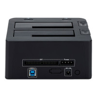 Produktbild för StarTech.com Dual-Bay USB 3.0 to SATA and IDE Hard Drive Docking Station, USB Hard Drive Dock, External 2.53.5 SATA III and IDE (40 pin) SSDHDD Docking Station, Hot-Swap Hard Drive Bays - Top-Loading - kontrollerkort - ATA / SATA 6Gb/s - USB 3.0
