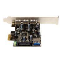 Produktbild för StarTech.com PCI Express USB 3.0-kort med 4 portar - USB-adapter - PCIe 2.0 - USB 3.0 x 4