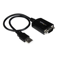 Produktbild för StarTech.com 30 cm USB till RS232 seriell DB9 kabeladapter med COM-retention - seriell adapter - USB - RS-232
