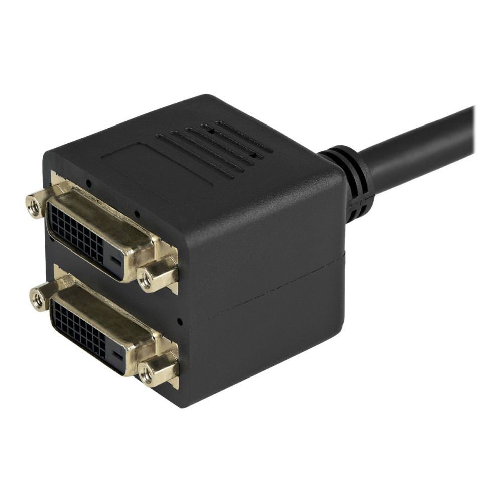 Produktbild för StarTech.com 30 cm DVI-D till 2x DVI-D digital video splitter kabel – M/F - linjedelare för video - DVI - 30.5 cm
