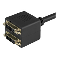 Produktbild för StarTech.com 30 cm DVI-D till 2x DVI-D digital video splitter kabel – M/F - linjedelare för video - DVI - 30.5 cm