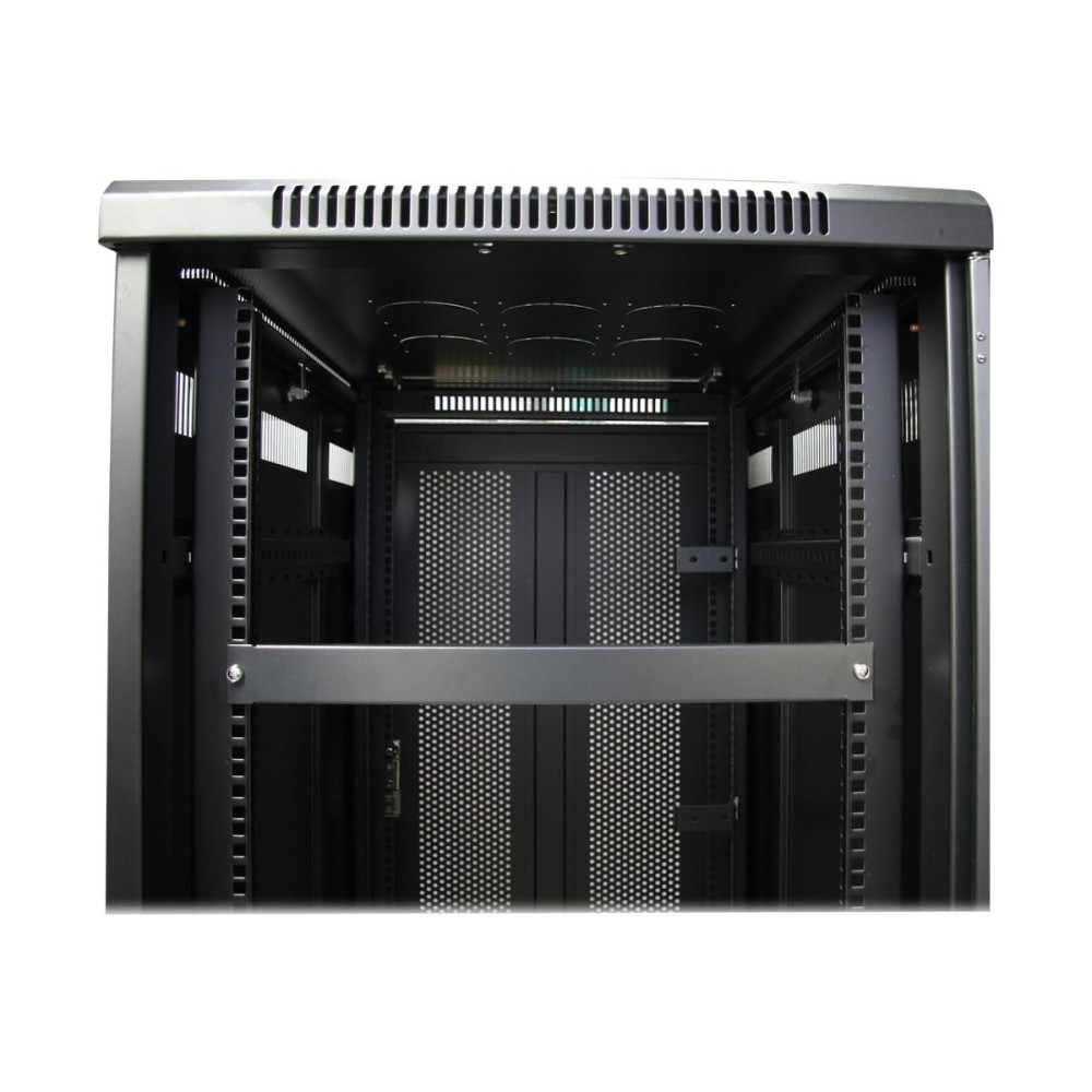Produktbild för StarTech.com 1U Blanking Panel - Metal Rack Mount Filler Panel - for 19in Server Rack Enclosure or Cabinet - Steel - Black (BLANKB1) - täckpanel - 1U