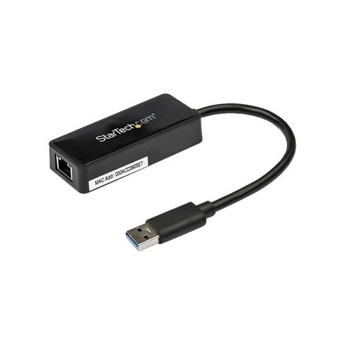 StarTech.com Startech USB 3.0 Ethernet Adapter - USB 3.0 Network Adapter NIC with USB Port - USB to RJ45 - USB Passthrough (USB31000SPTB) - nätverksadapter - USB 3.0 - Gigabit Ethernet