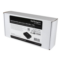 Produktbild för Startech Gigabit Ethernet-fibermediaomvandlare - kompakt - 850 nm MM LC - 550 m - fibermediekonverterare - 10Mb LAN, 100Mb LAN, 1GbE